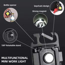 3 Pcs LED Keychain COB Rechargeable Flashlight - Mini Portable Multifunctional Work Light - Tuzzut.com Qatar Online Shopping