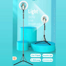 L06 Rechargeable Selfie Stick Tripod With Ring Light - Tuzzut.com Qatar Online Shopping