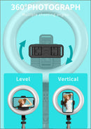 L06 Rechargeable Selfie Stick Tripod With Ring Light - Tuzzut.com Qatar Online Shopping