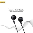 Realme Buds Classic 3.5mm Wired Earphone with HD Microphone - Black - Tuzzut.com Qatar Online Shopping