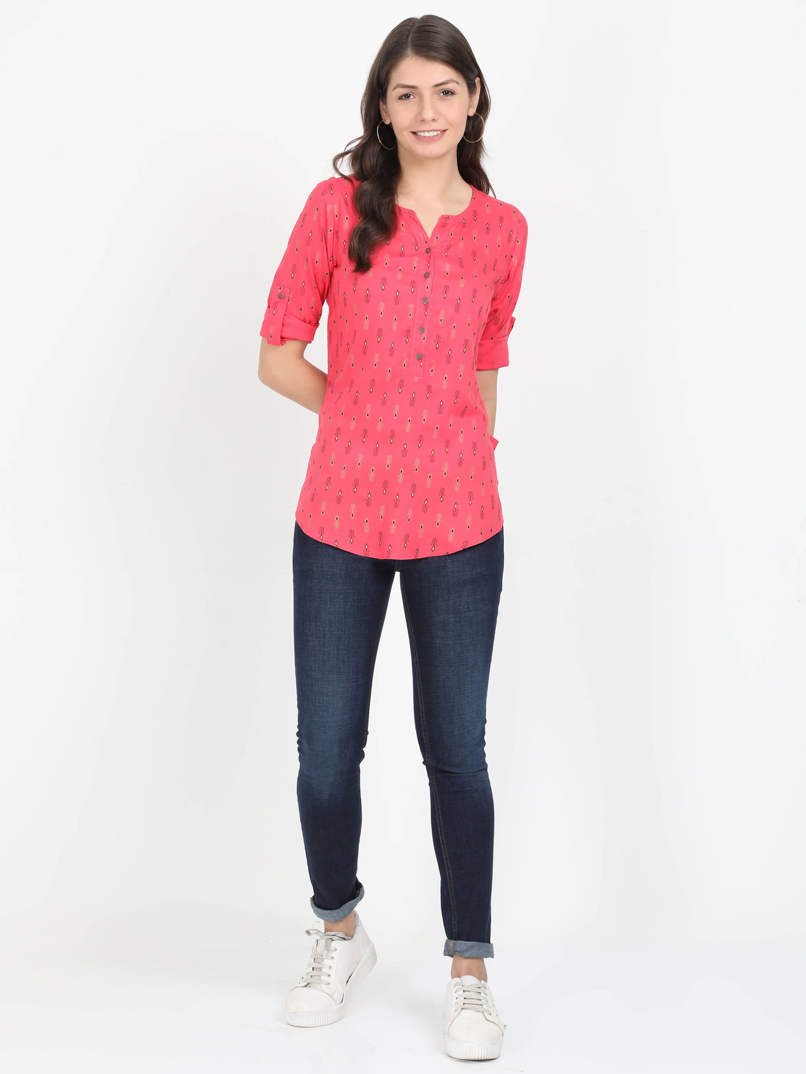 Women Red Casual Top Women Red Casual Top