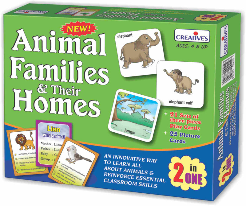 Animal Families & Their Homes -2 in one Game - Tuzzut.com Qatar Online Shopping