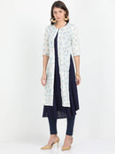 Women Long Kurta with Detachable Top - Tuzzut.com Qatar Online Shopping