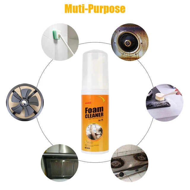 Multi-purpose Foam Cleaner Spray, Car Cleaning Lemon Scented Multi-purpose Foam Cleaner Spray, Car Cleaning Lemon Scented