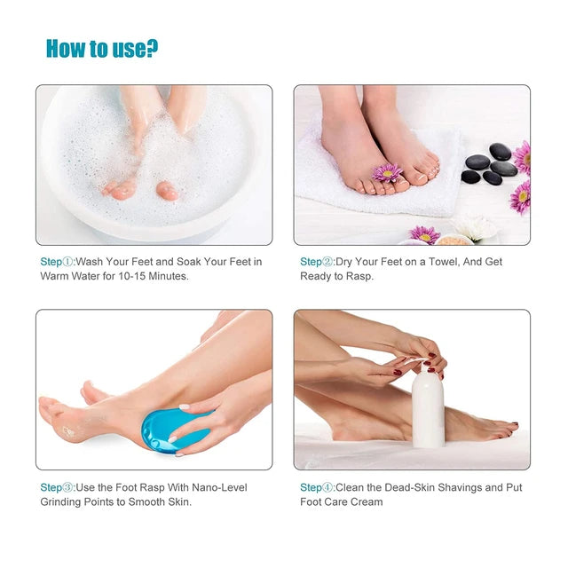 Foot File Rasp Hard Dead Skin Callus Remover Pedicure Tool for Grinding Feet Removal - Tuzzut.com Qatar Online Shopping