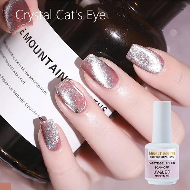Cat Eye Crystal Gel Nail Polish - Tuzzut.com Qatar Online Shopping