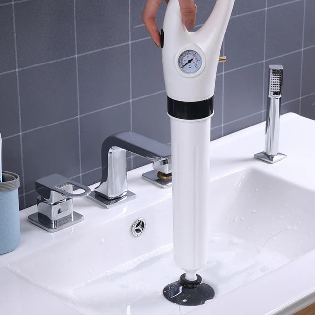 Sewer Drain Sink Dredge Clogged Toilet Plungers Drain Blaster High Pressure Cleaner Drain Cleaner Manual Pneumatic Dredge Tools - Tuzzut.com Qatar Online Shopping