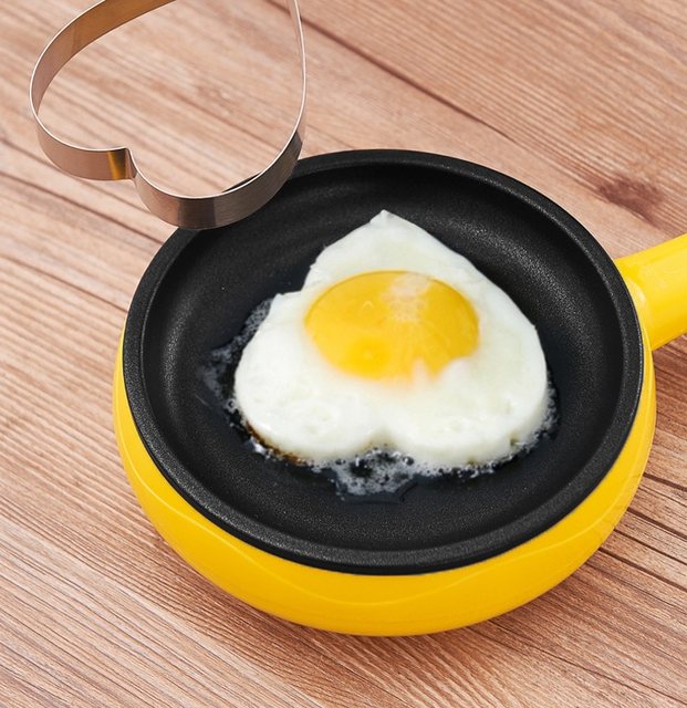 Multi-Function Mini Non-Stick Electric Steak Pan for Omelette, Pancakes, Boiled Eggs, Steamer - Tuzzut.com Qatar Online Shopping