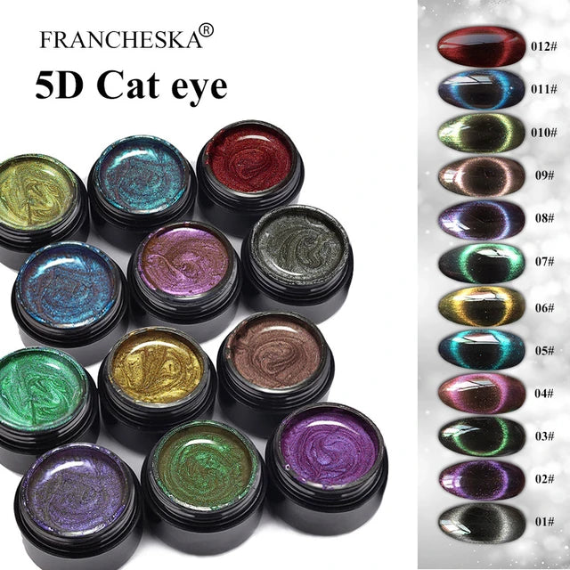 FRANCHESKA 5D Chameleon Magnetic Cat Eye Nail Gel - Tuzzut.com Qatar Online Shopping