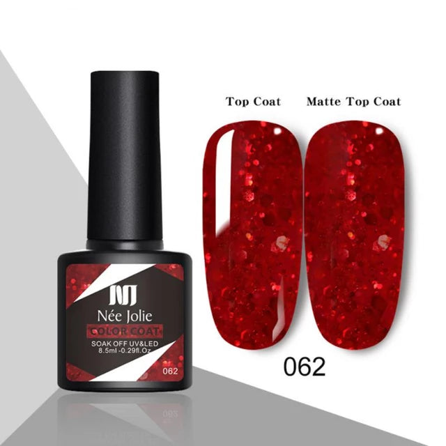 Gel Nail Varnish Manicure Nail Polish Nail Base Top colour Coat For Gel Polish 8.5ML - Tuzzut.com Qatar Online Shopping