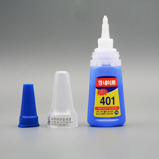 Multifunctional 401 Instant Adhesive 20g Super Strong Liquid Glue Home Office School Nail Glue Beauty Supplies For Wood Plastic - Tuzzut.com Qatar Online Shopping