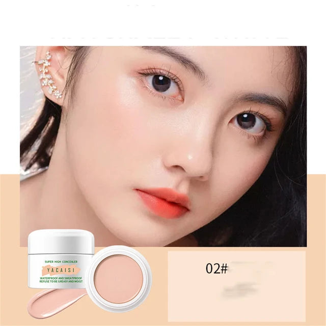 YACAISI Full Coverage Face Concealer Cream Soft Smooth Makeup Base Face Corrector Creams Skin Brighten Foundation Cosmetics for Face - Tuzzut.com Qatar Online Shopping