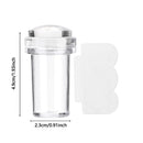 Nail Art Template Clear Jelly Silicone Nail Stamping Plate With Scraper Cap S4450330 - Tuzzut.com Qatar Online Shopping