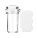 Nail Art Template Clear Jelly Silicone Nail Stamping Plate With Scraper Cap S4450330 - Tuzzut.com Qatar Online Shopping