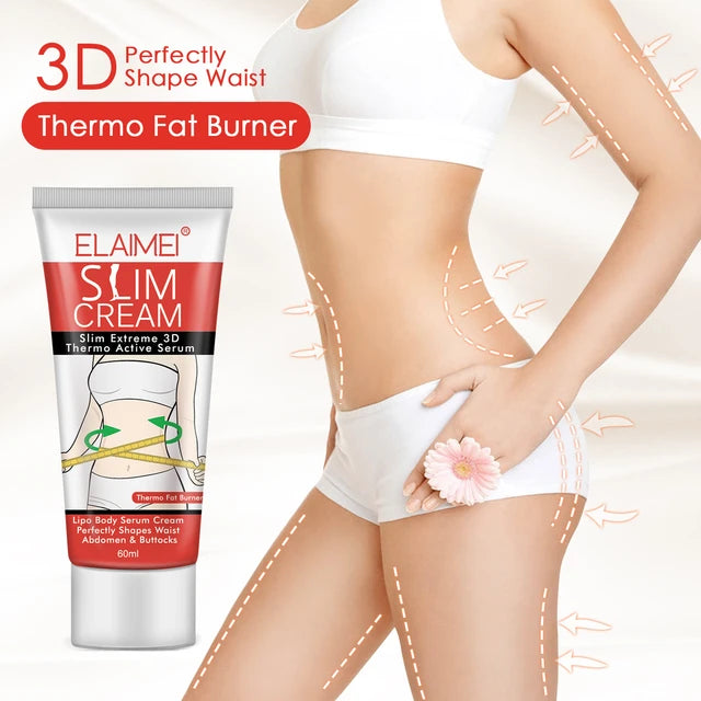 ELAIMEI Shaping Cream Tummy Slimming Body Massage Cream Cellulite Remover Fat Burning Abdomen Reduces Weight Loss - Tuzzut.com Qatar Online Shopping