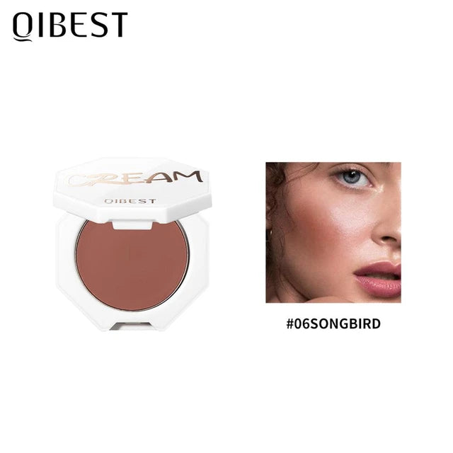 QIBEST Palette Red Rouge Lasting Natural Cream Cheek Contour Blusher Korean Comsmetic Cheek Tint Face Blush - Tuzzut.com Qatar Online Shopping