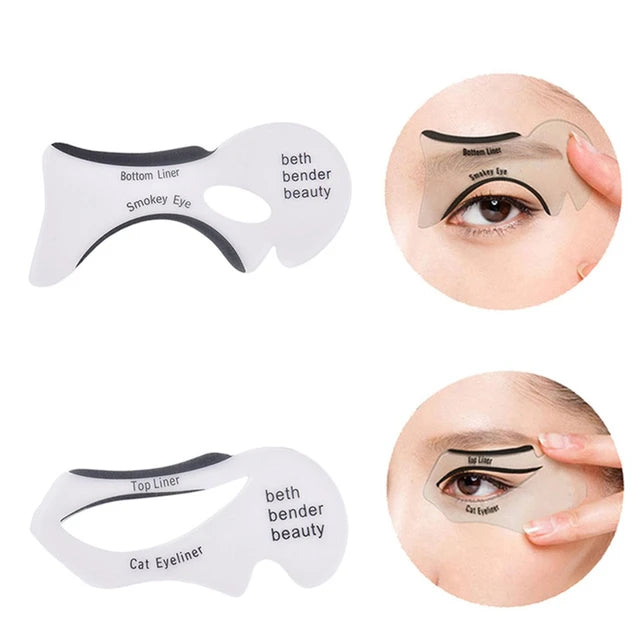 3pair Draw Eyeliner Assistive Device Safe Eyeliner Card Eyelash Card Convenient Eyes Make Up Accessories