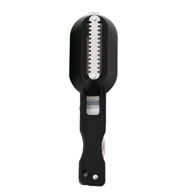 Fish Skin Brush Scraping Fishing Scale Brush Graters Fast Remove Fish knife Cleaning Peeler Scaler Scraper Seafood Tools - Tuzzut.com Qatar Online Shopping