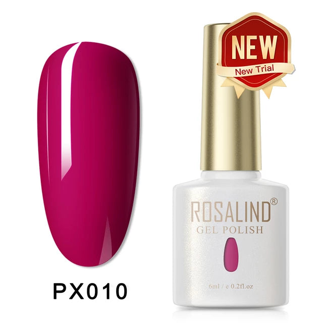 ROSALIND –10ML Gel Nail Polish,Semi-Permanent, Hybrid, Base and Top Coat, for Nail Art - Tuzzut.com Qatar Online Shopping