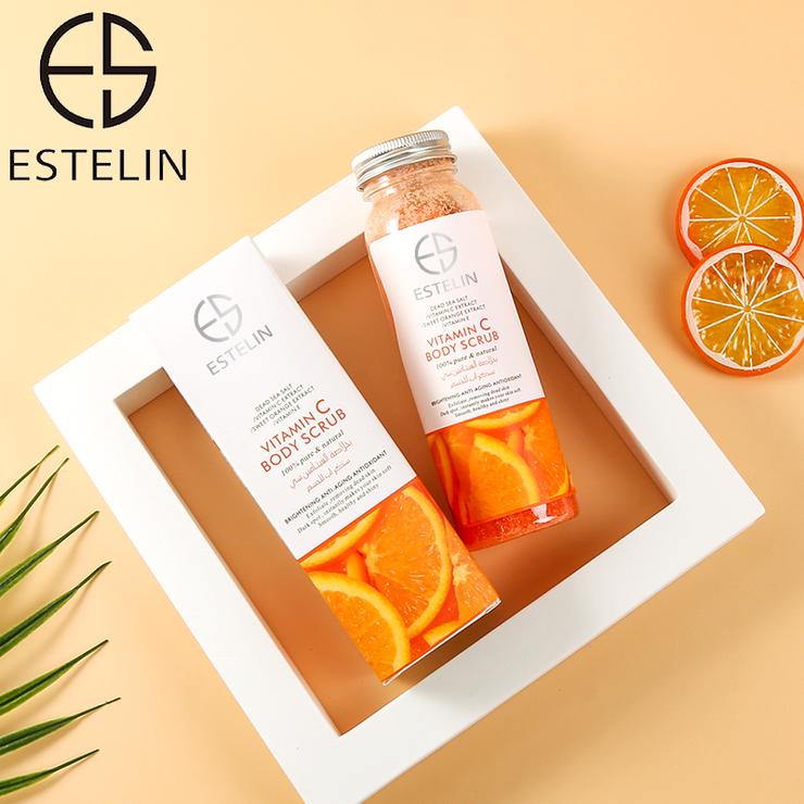 ESTELIN  Vitamin C  Body Scrub 200g -ES0005 - TUZZUT Qatar Online Store