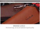 Contact's Genuine Leather Car Key Holder Zipper Case Wallet Keychain Bag-1004E - Tuzzut.com Qatar Online Shopping