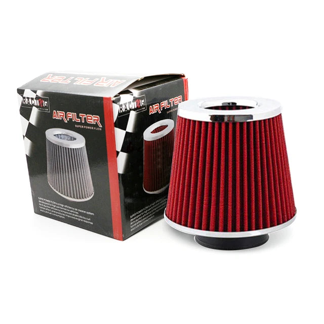 Universal 76mm filter cold air intake air filter cone air intake filter 3'' car breather air intake cleanser filter