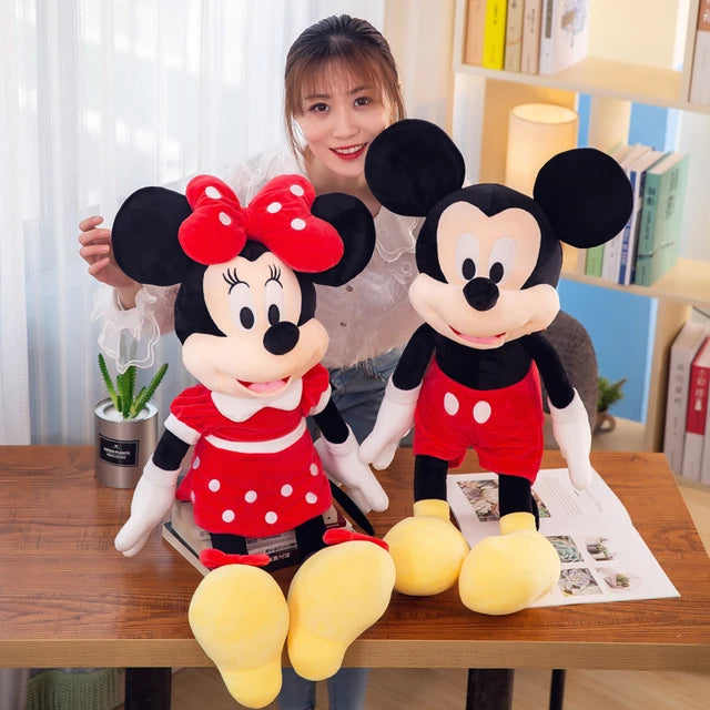 40cm Mickey Minnie Mouse Disney Plush Toys Cartoon Anime Minnie Mouse Stuffed Doll Toy Birthday Christma Children's Toys Gif - Tuzzut.com Qatar Online Shopping