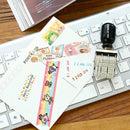 Retro Roller Date Stamp DIY Wooden Handle Digital Diary Rubber for Craft Planner Scrapbooking - Tuzzut.com Qatar Online Shopping