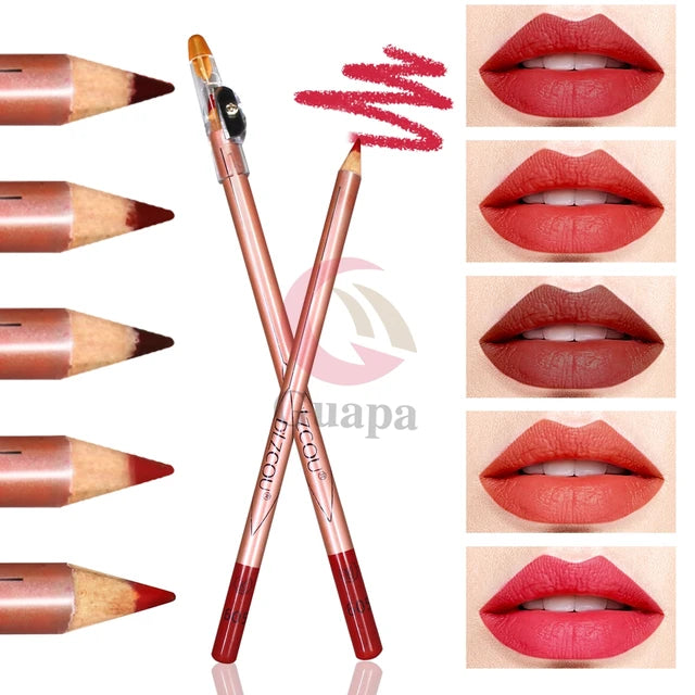 Lip contour Pencil with Sharpener for Comestic - Tuzzut.com Qatar Online Shopping