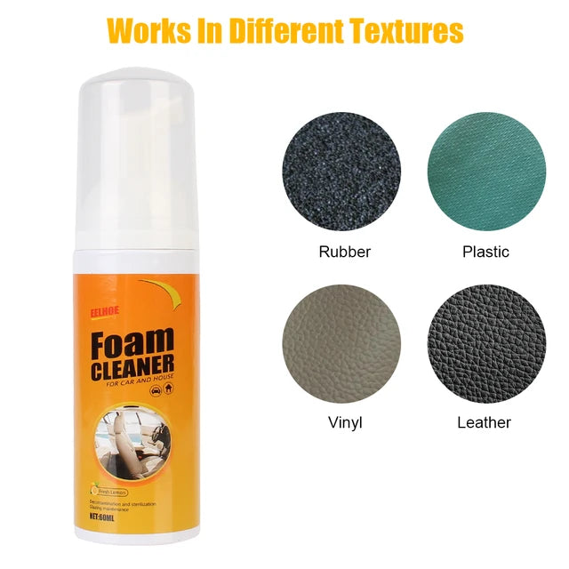 Multi-purpose Foam Cleaner Spray, Car Cleaning Lemon Scented Multi-purpose Foam Cleaner Spray, Car Cleaning Lemon Scented