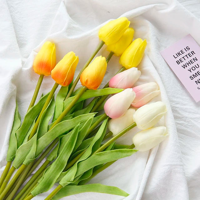 6PCS Real Touch Tulip Artificial Flower S4066369 6PCS Real Touch Tulip Artificial Flower S4066369
