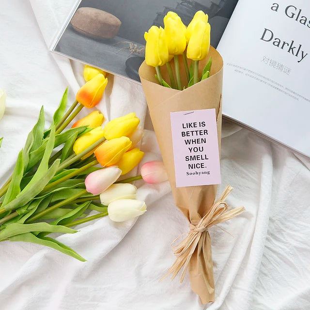 6PCS Real Touch Tulip Artificial Flower S4066369 6PCS Real Touch Tulip Artificial Flower S4066369