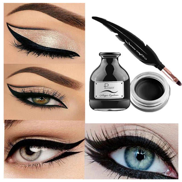Eye Liner 6ml Feather Ink Waterproof Liquid Eyeliner Eye Gel Long Lasting Eye Pencil - Tuzzut.com Qatar Online Shopping
