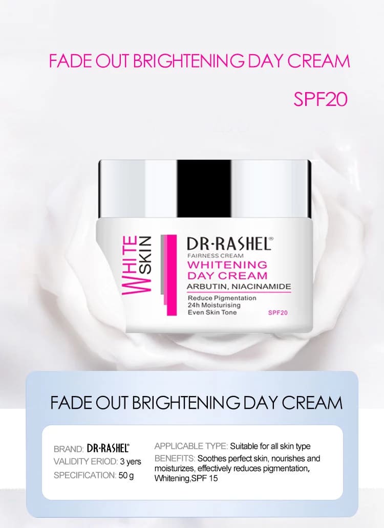 Dr Rashel Skin Whitening Cream Day Cream 50g DRL-1436 - TUZZUT Qatar Online Store