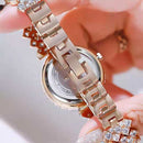 Women Watch Jewelry 5 Pcs Set - Watch Necklace Bracelet Earrings Ring - H128 - Tuzzut.com Qatar Online Shopping