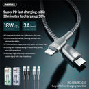 Remax RC-009 Sury 2 Series Fast Charging Type-C to Lightning Data Cable - Tuzzut.com Qatar Online Shopping