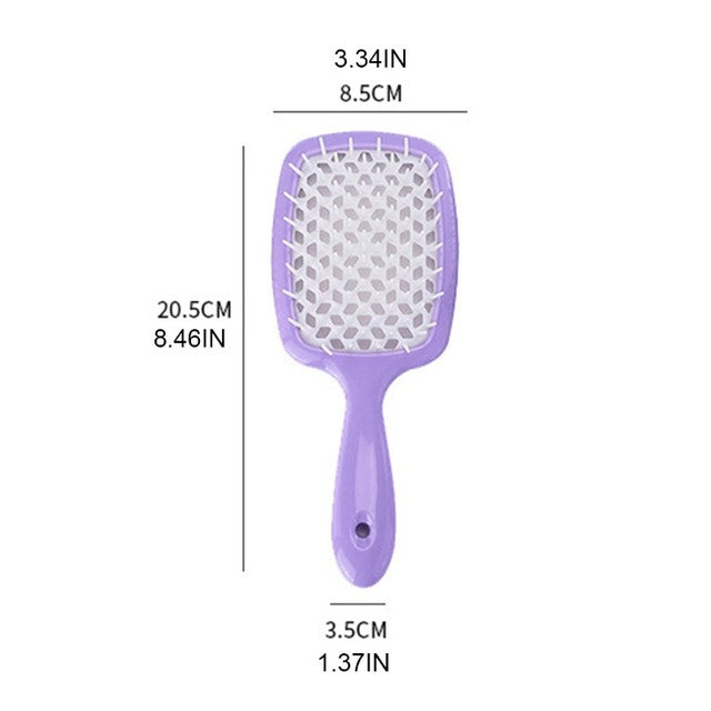Vented Hair Brush Styling Tools Large Plate Combs Massage Girls Ponytail Comb