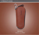 Contact's Genuine Leather Car Key Holder Zipper Case Wallet Keychain Bag-1004E - Tuzzut.com Qatar Online Shopping