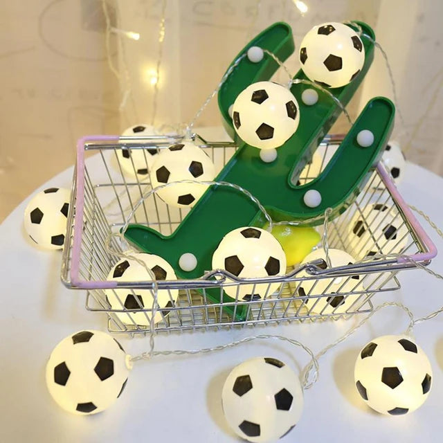 Football Design Mini Led Round Cabinet Indoor Light 10 Balls S2175228 - Tuzzut.com Qatar Online Shopping