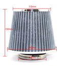 Universal 76mm filter cold air intake air filter cone air intake filter 3'' car breather air intake cleanser filter - Tuzzut.com Qatar Online Shopping