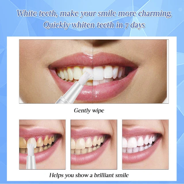Teeth Whitening Essence Removes Plaque Stain Tooth Bleaching Cleaning Serum White Teeth Oral Hygiene Tooth Whitening Pen - Tuzzut.com Qatar Online Shopping