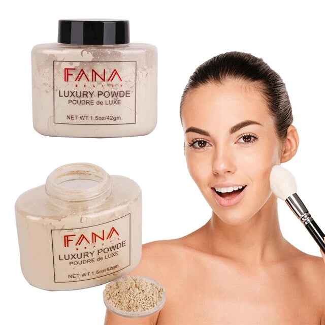 FANA Loose Powder Makeup Oil-Control Brightening Invisible Pores Makeup Powder FANA Loose Powder Makeup Oil-Control Brightening Invisible Pores Makeup Powder