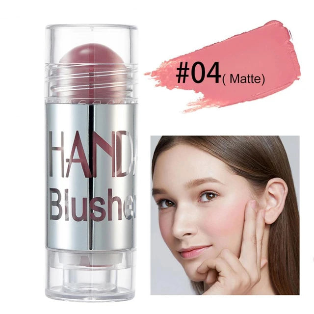 Blush Stick Shimmer Cheek Rouge Cream Natural Effect Long Lasting Easy To Use Makeup Blusher Pen Cosmetics - Tuzzut.com Qatar Online Shopping