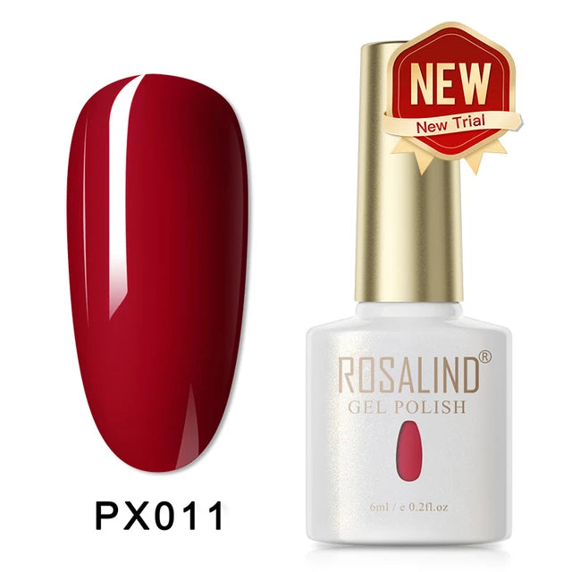 ROSALIND –10ML Gel Nail Polish,Semi-Permanent, Hybrid, Base and Top Coat, for Nail Art - Tuzzut.com Qatar Online Shopping