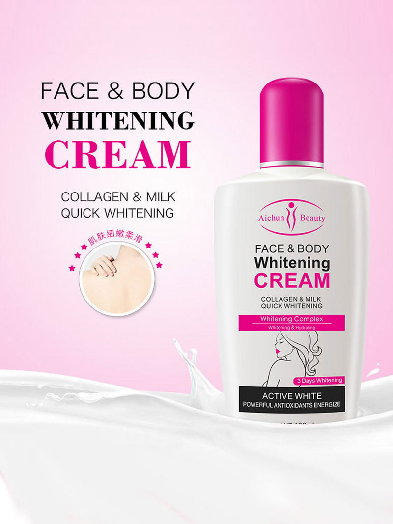 Aichun Beauty Face & Body Whitening Cream 120ml AC218-3 - Tuzzut.com Qatar Online Shopping