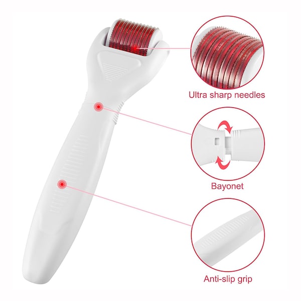 4 In 1 Derma Roller Set Stainless Micro Needles With Travel Case 4 In 1 Derma Roller Set Stainless Micro Needles With Travel Case