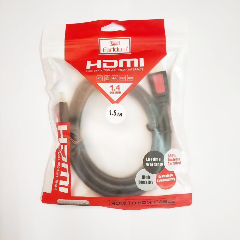 Earldom HDMI to HDMI Cable 1.5m - Tuzzut.com Qatar Online Shopping