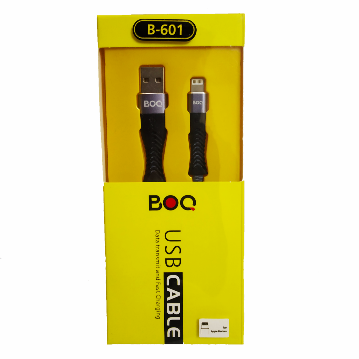 BOQ USB Cable for iPhone B-601- Data transmit and Fast Charging BOQ USB Cable for iPhone B-601- Data transmit and Fast Charging