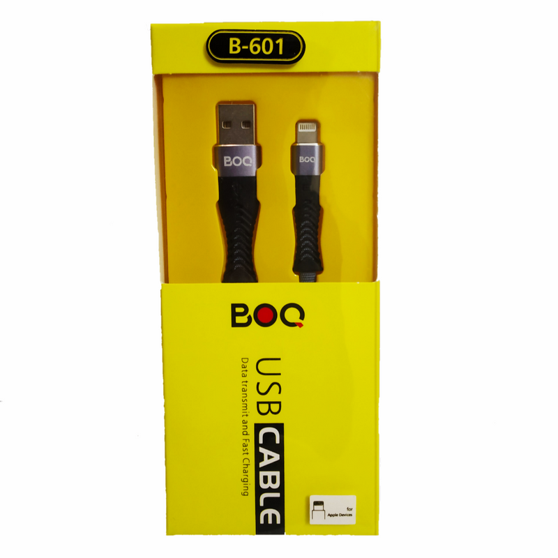 BOQ USB Cable for iPhone B-601- Data transmit and Fast Charging - Tuzzut.com Qatar Online Shopping