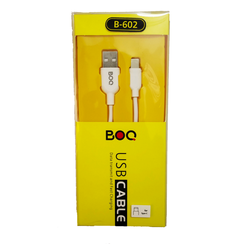 BOQ USB Cable Type-C - Data transmit and Fast Charging B-602 - Tuzzut.com Qatar Online Shopping